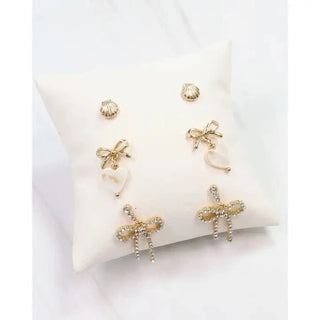 Gold Beth Earring Set