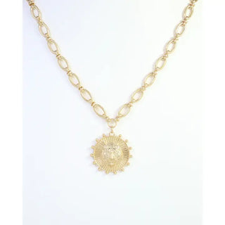 Tiger Coin Pendant Necklace