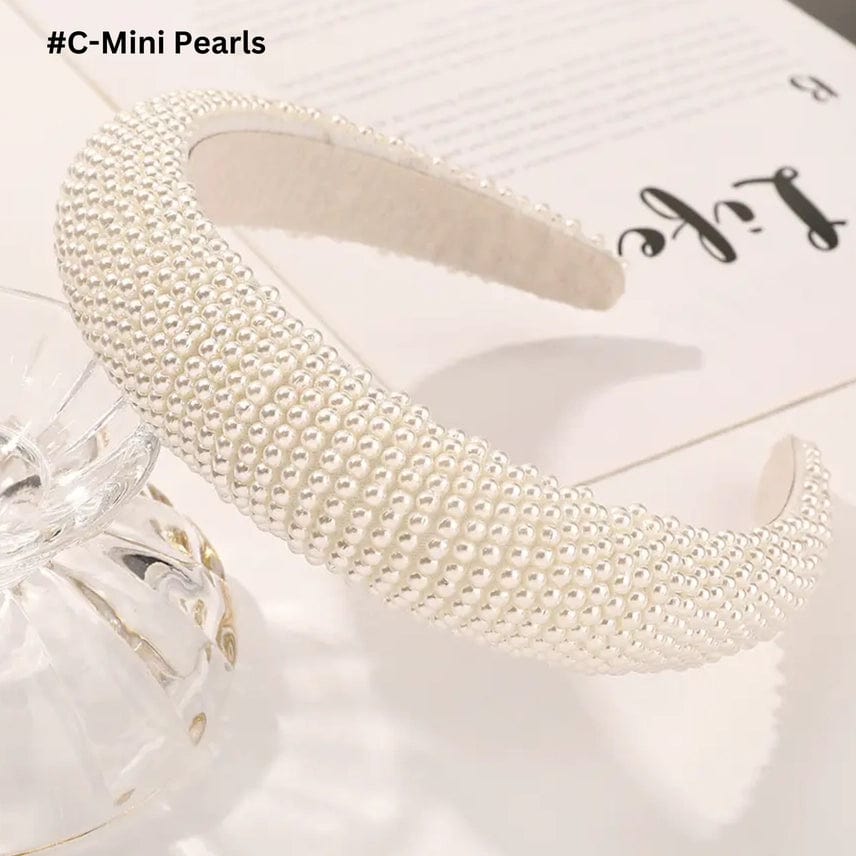 Ivory Mini Beaded Pearl Headband