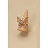 Gold Butterfly Rhinestone Ring