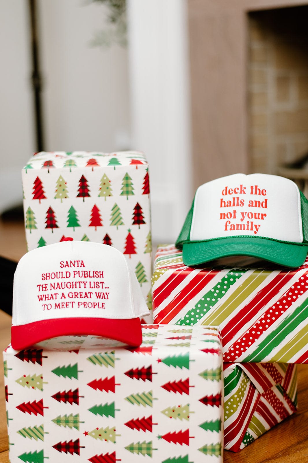 Deck The Halls & Not Your Family Hat
