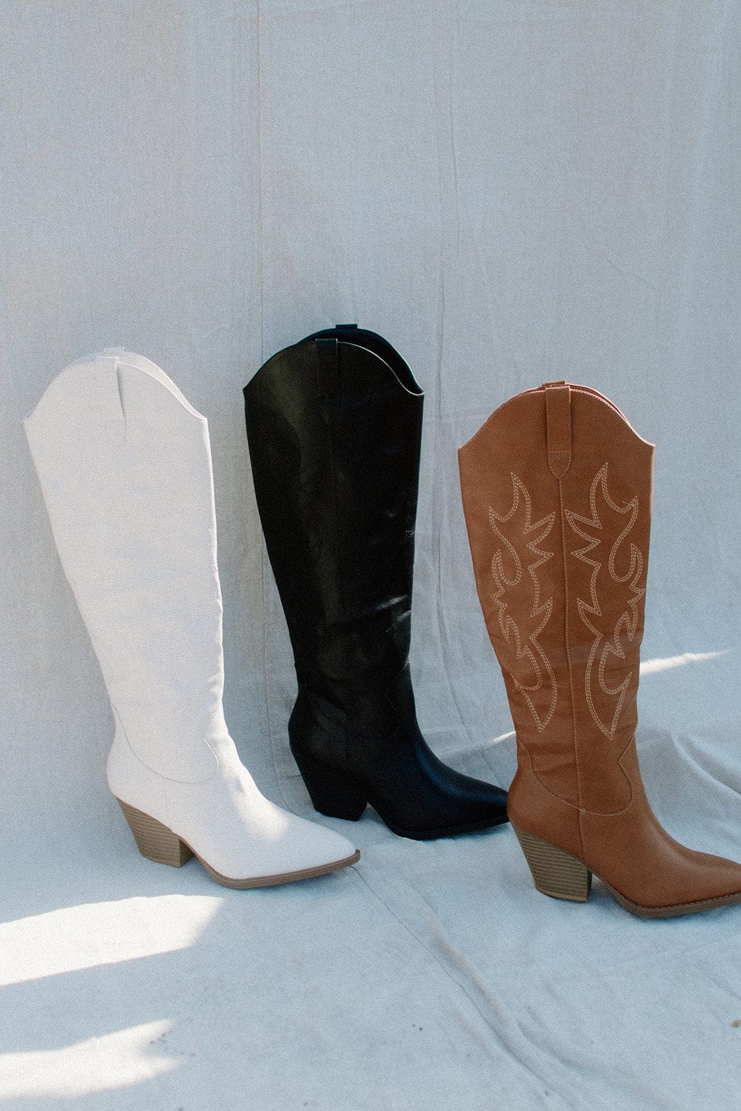 Black Knee High Cowgirl Boots