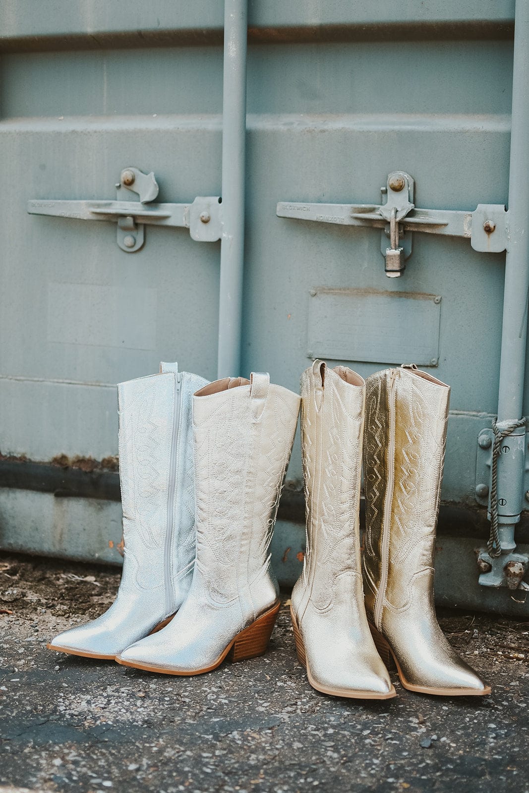 Corkys Gold Metallic Cowgirl Boots