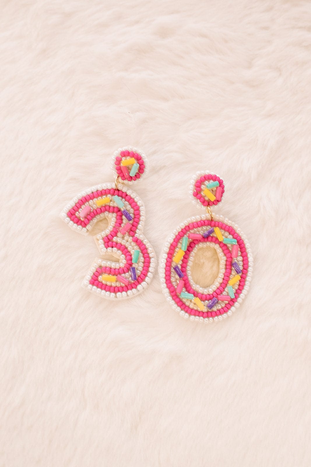 30 Birthday Beaded Earrings