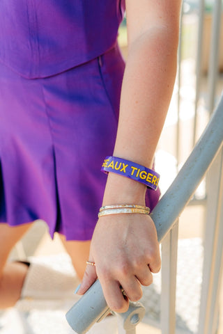 LSU Geaux Tigers Cuff Bracelet