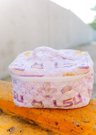 Purple LSU Make Up Toiletry Bag