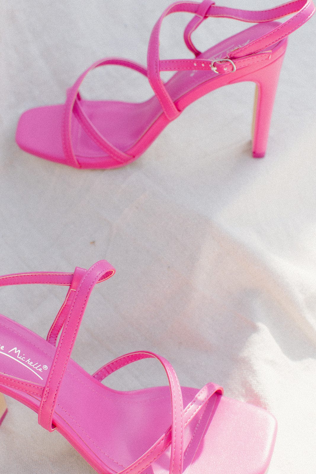 Hot Pink Strappy Heels