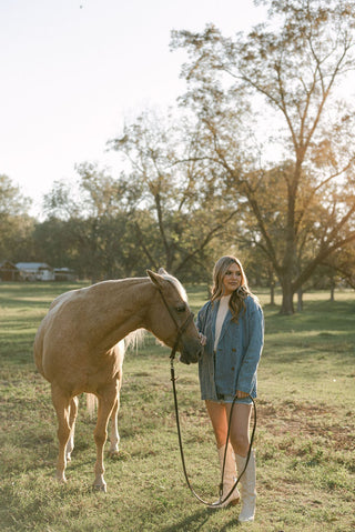 Denim Oversized Blazer