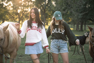 Ivory Sleigh Knit Christmas Sweater