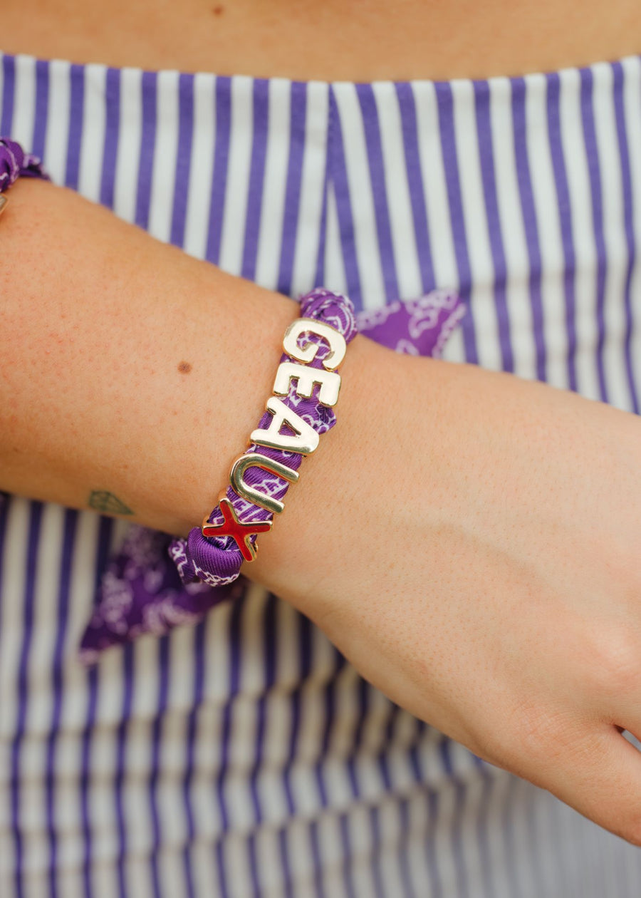 LSU Geaux Bandana Bracelet