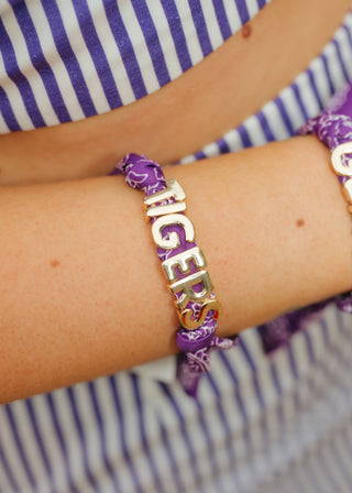 LSU Tigers Bandana Bracelet