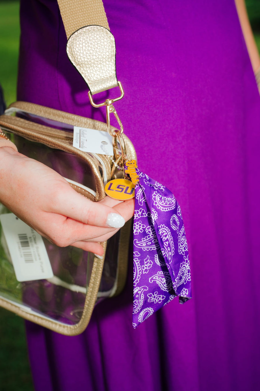 LSU Bandana Keychain