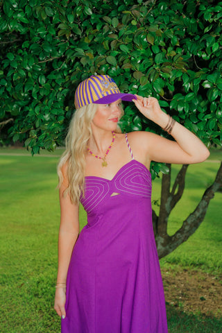 Easy Tiger Striped Trucker Hat