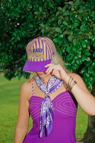 Easy Tiger Striped Trucker Hat