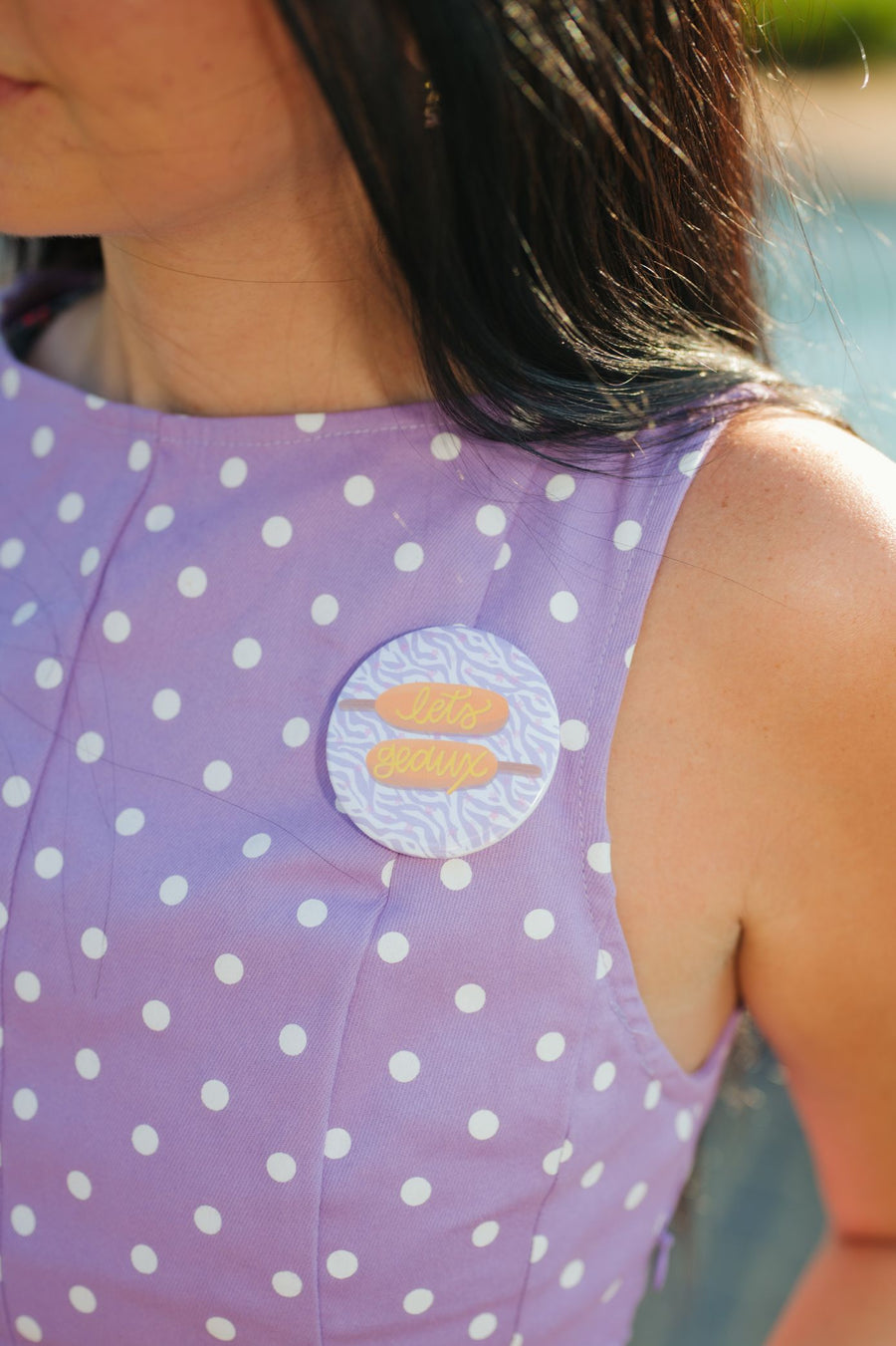 Let's Geaux Corndog Gameday Button