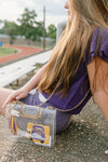 Large Gold Chain Clear Purse