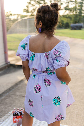 Lavender Tiger Babydoll Dress