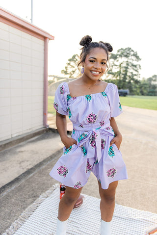 Lavender Tiger Babydoll Dress