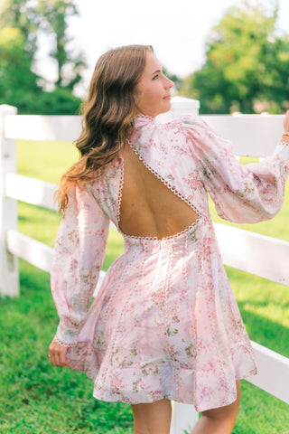 Pink Portia Patchwork Mini Dress