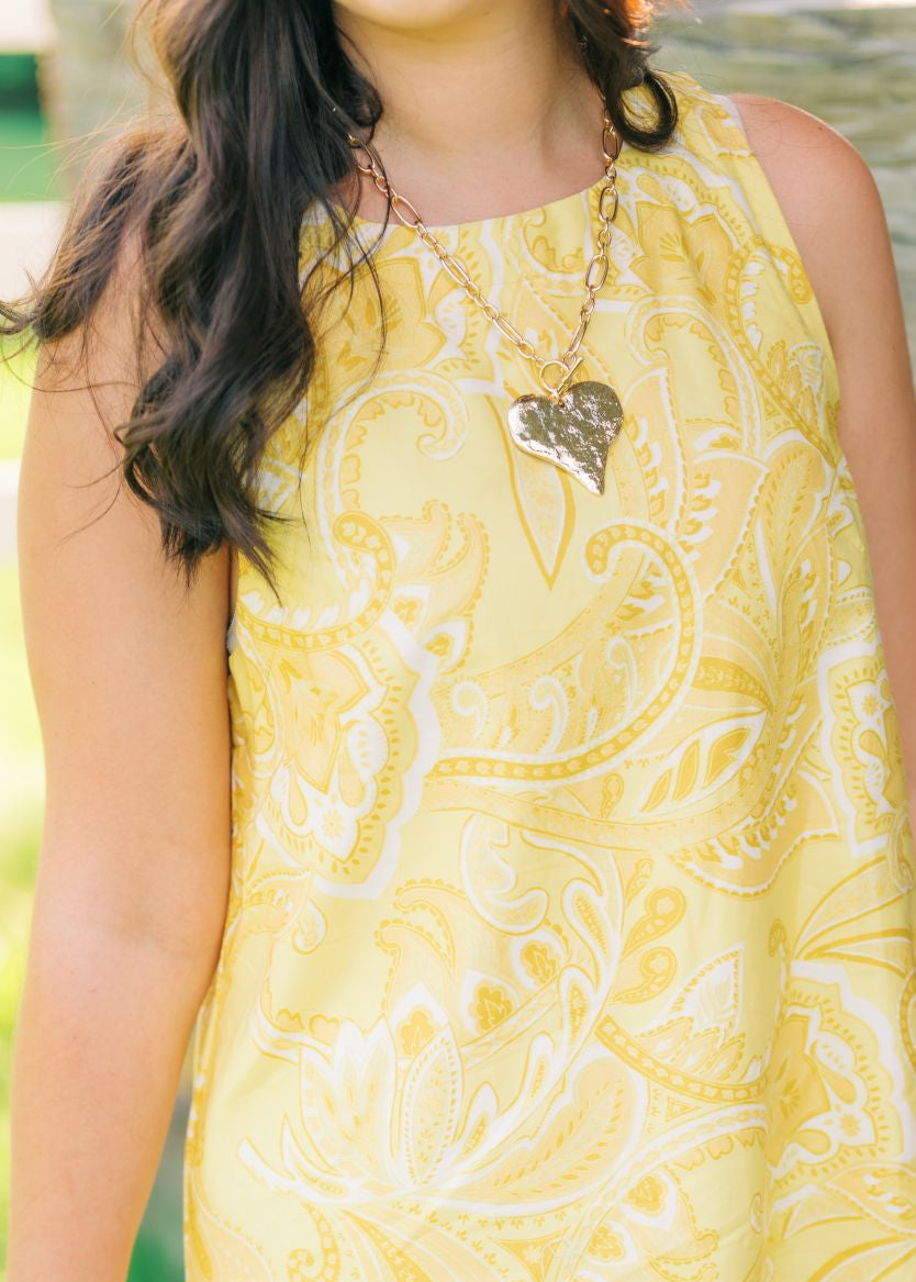 Heart Pendant Statement Necklace