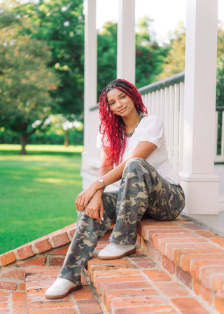 Camo Slung Baggy Jeans