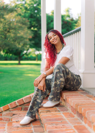 Camo Slung Baggy Jeans