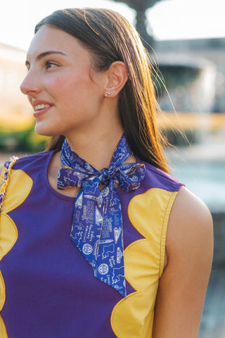 LSU Purple Neck Scarf