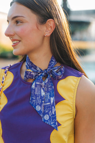 LSU Purple Neck Scarf