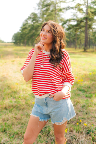 Light Wash Frayed Denim Shorts