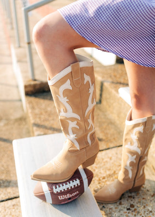 The Adriana Camel Western Boot