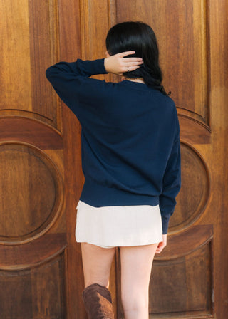 Navy Goldendoodle Knit Sweater