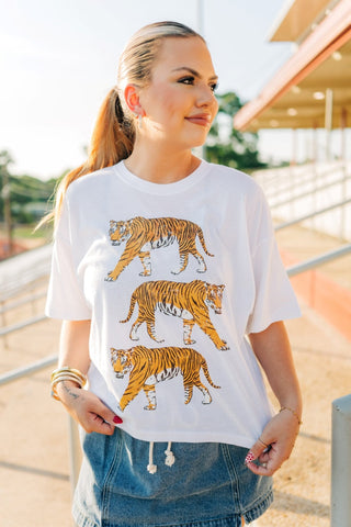 White Tiger Relaxed Short Tee
