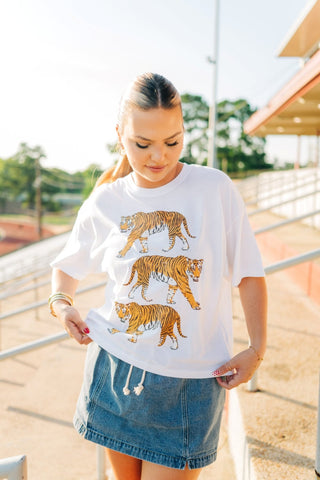 White Tiger Relaxed Short Tee