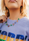 Mardi Gras Multi Charm Necklace from Select Trends Boutique