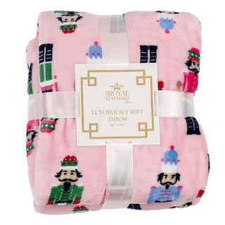 Nutcracker March Throw by Royal Standard - Pink Multi