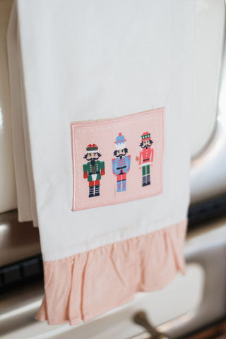 Pink Nutcracker Dish Towel