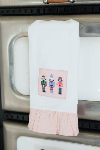 Pink Nutcracker Dish Towel