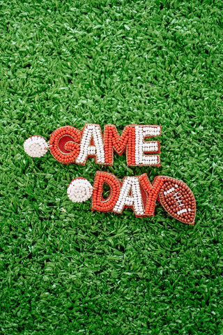 Red Beaded Gameday Drops