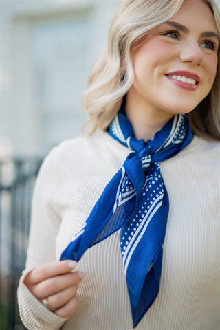 Paisley Satin Bandana Scarf