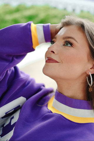Geaux Mock Neck Sweatshirt