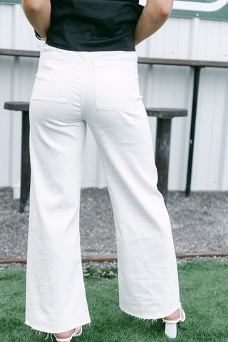 White Wide Leg Jeans