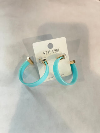 Acrylic Chunky Hoop Earrings | Select Trends Boutique