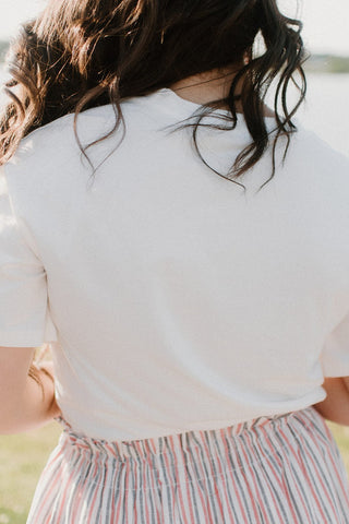 American Flag Heart Sequin Tee