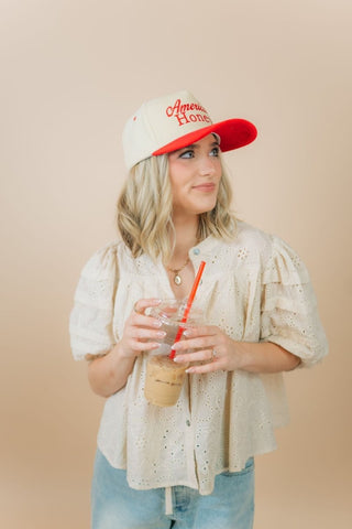 American Honey Embroidered Trucker Hat | Select Trends Boutique