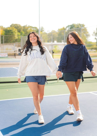 Amour Gray Mock Neck Sweatshirt | Select Trends Boutique