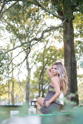 Ash Brown Suede Short Set - Select Trends Boutique