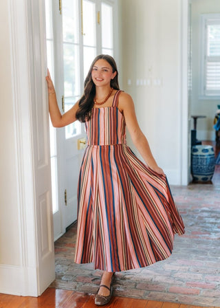 Autumn Striped Midi Skirt Set | Select Trends Boutique