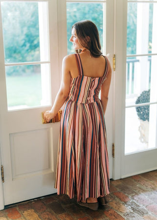 Autumn Striped Midi Skirt Set | Select Trends Boutique