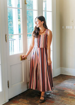 Autumn Striped Midi Skirt Set | Select Trends Boutique