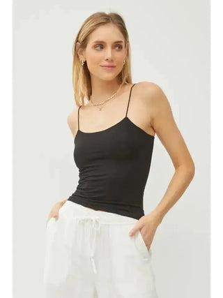 Basic Stretchy Sleeveless Cami Cream | Select Trends Boutique